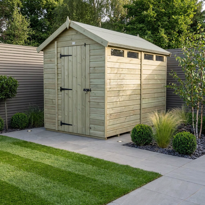 8 x 6 Apex Security Shed - view 2