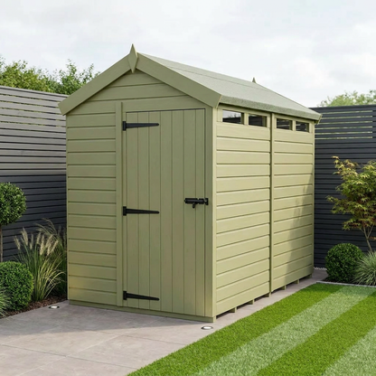 8 x 5 Apex Security Shed - view 2