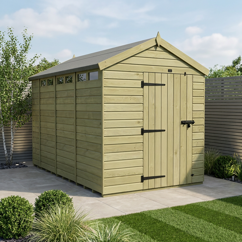 8 x 14 Apex Security Shed - view 2