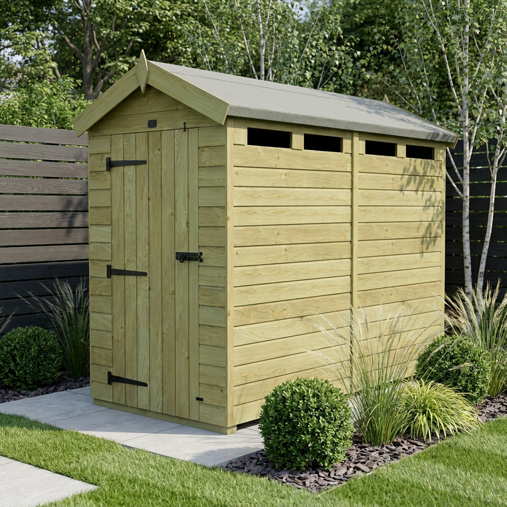 8 x 4 Apex Security Shed - view 2