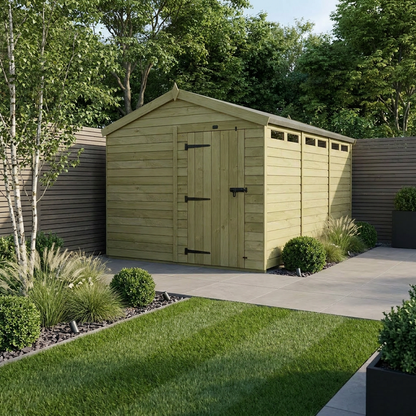 8 x 19 Apex Security Shed - view 3