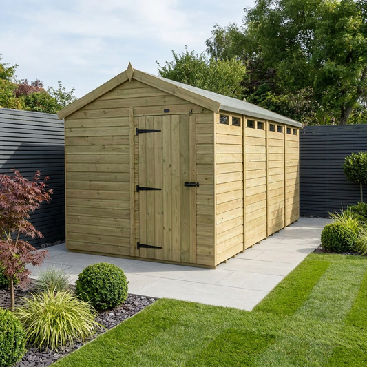 8 x 17  Apex Security Shed - view 2