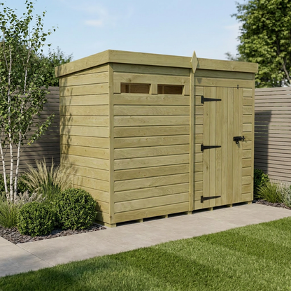 8 x 4 Security Pent Shed - view 2