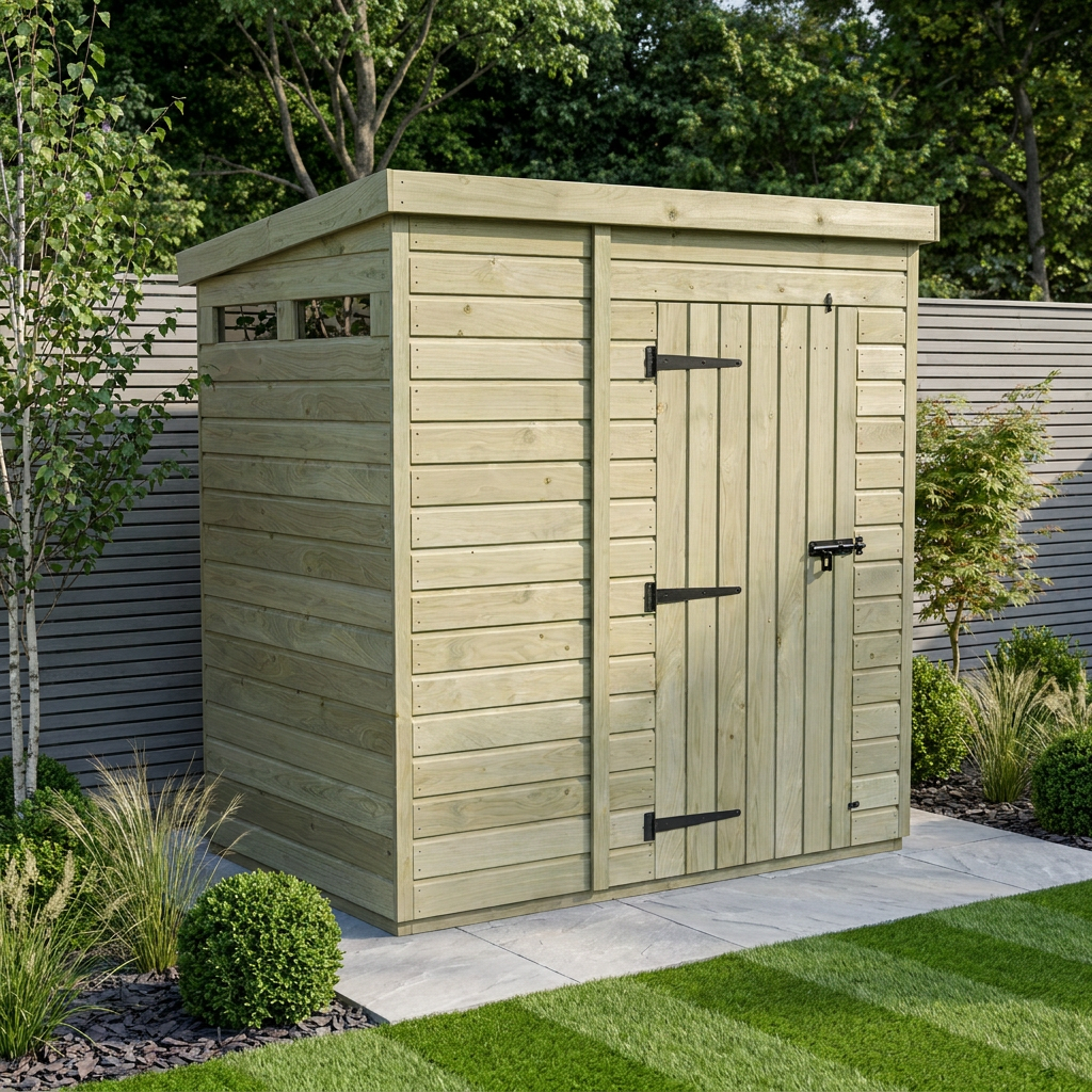 6 x 4 Security Pent Shed - view 2