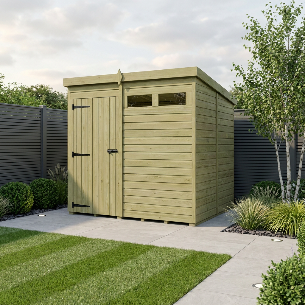 7 x 5 Security Pent Shed - view 2