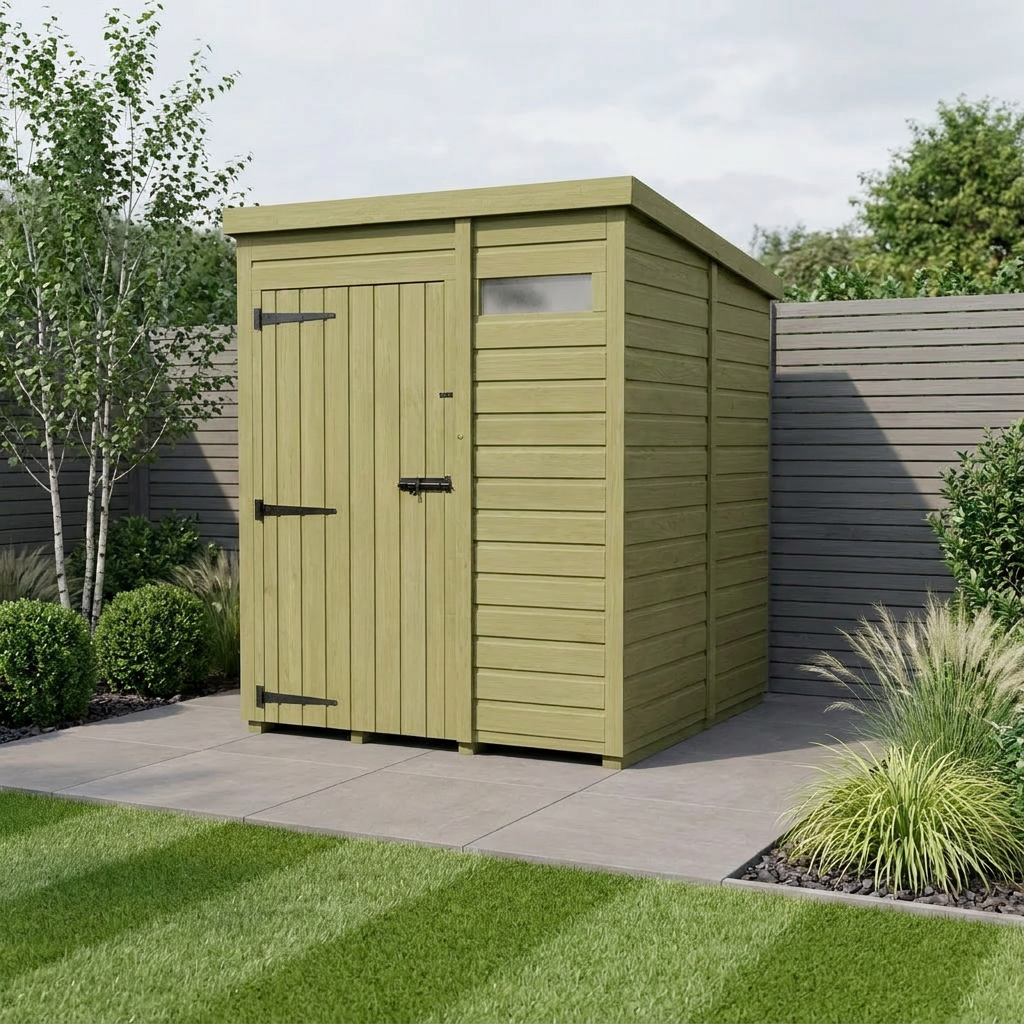 5 x 5 Security Pent Shed - view 2