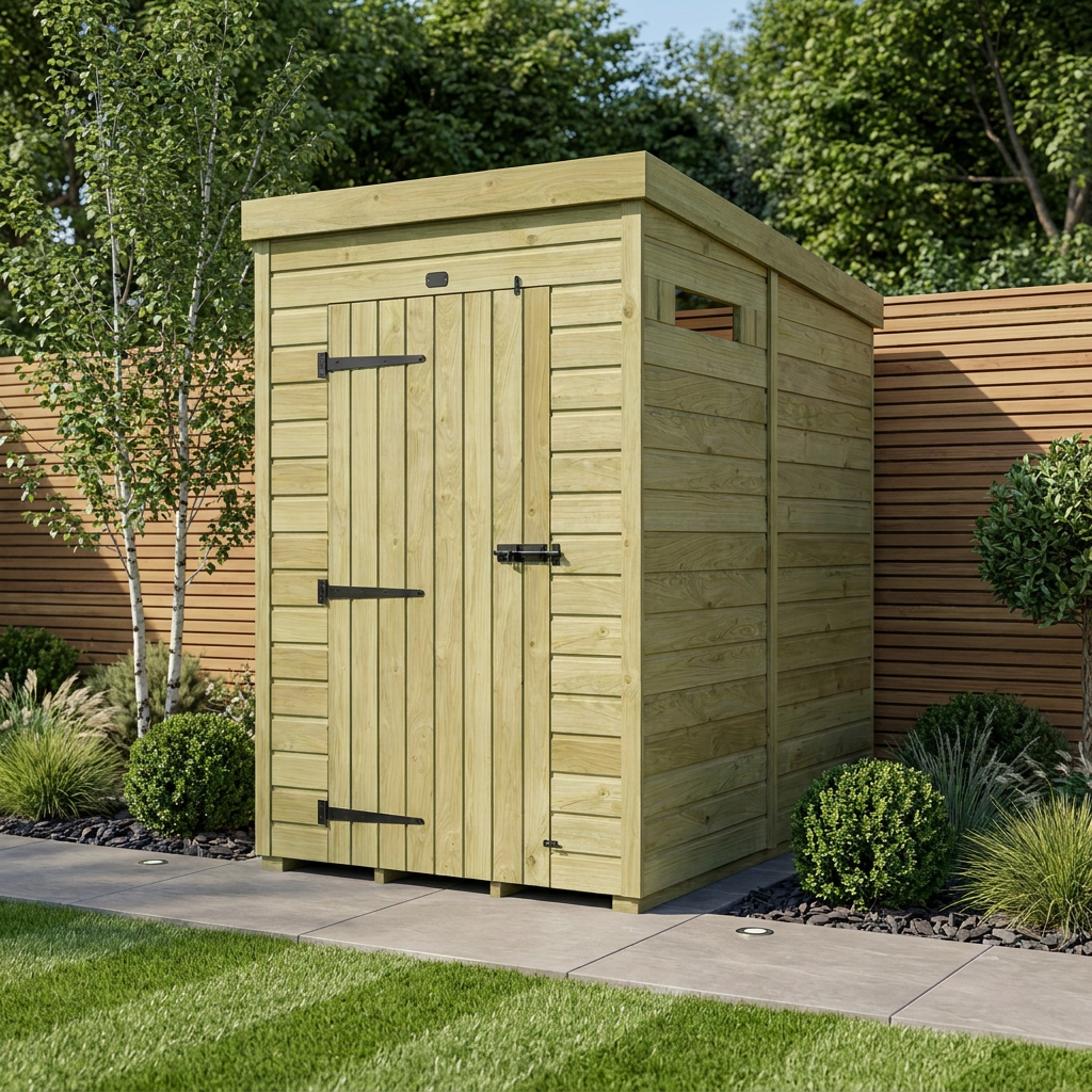 4 x 5 Security Pent Shed - view 2