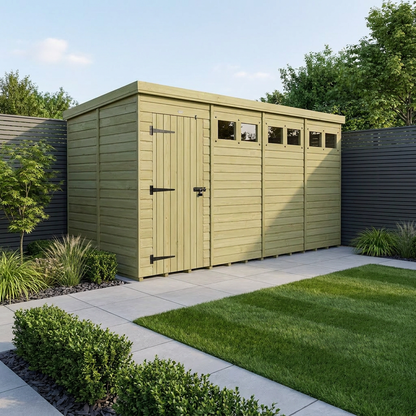 16 x 5 Security Pent Shed - Security Pent Shed