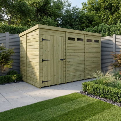 12 x 5 Security Pent Shed - view 2