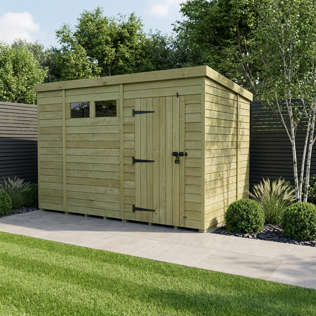 11 x 6  Security Pent Shed - view 2