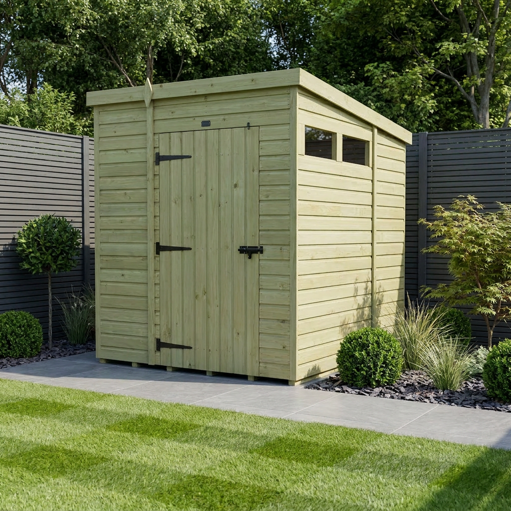 5 x 6  Security Pent Shed - view 3