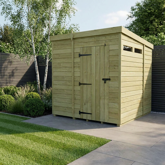 7 x 7 Security Pent Shed - view 2
