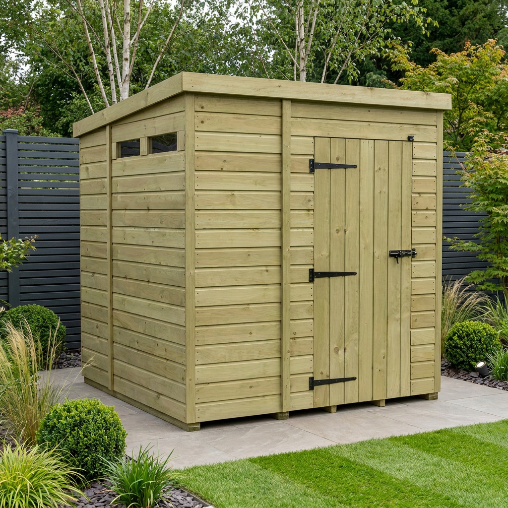 5 x 7 Security Pent Shed - view 2