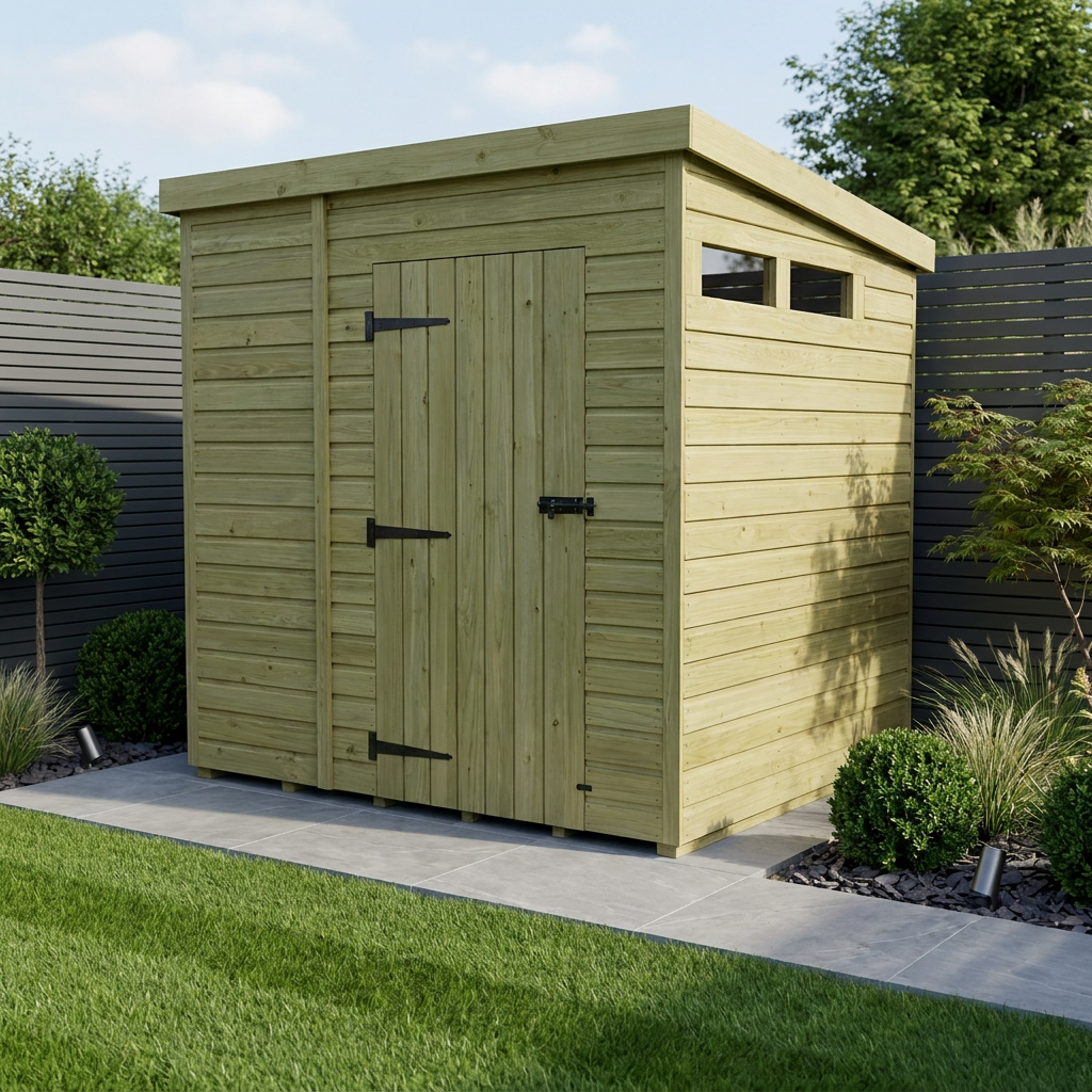 6 x 7 Security Pent Shed - Security Pent Shed