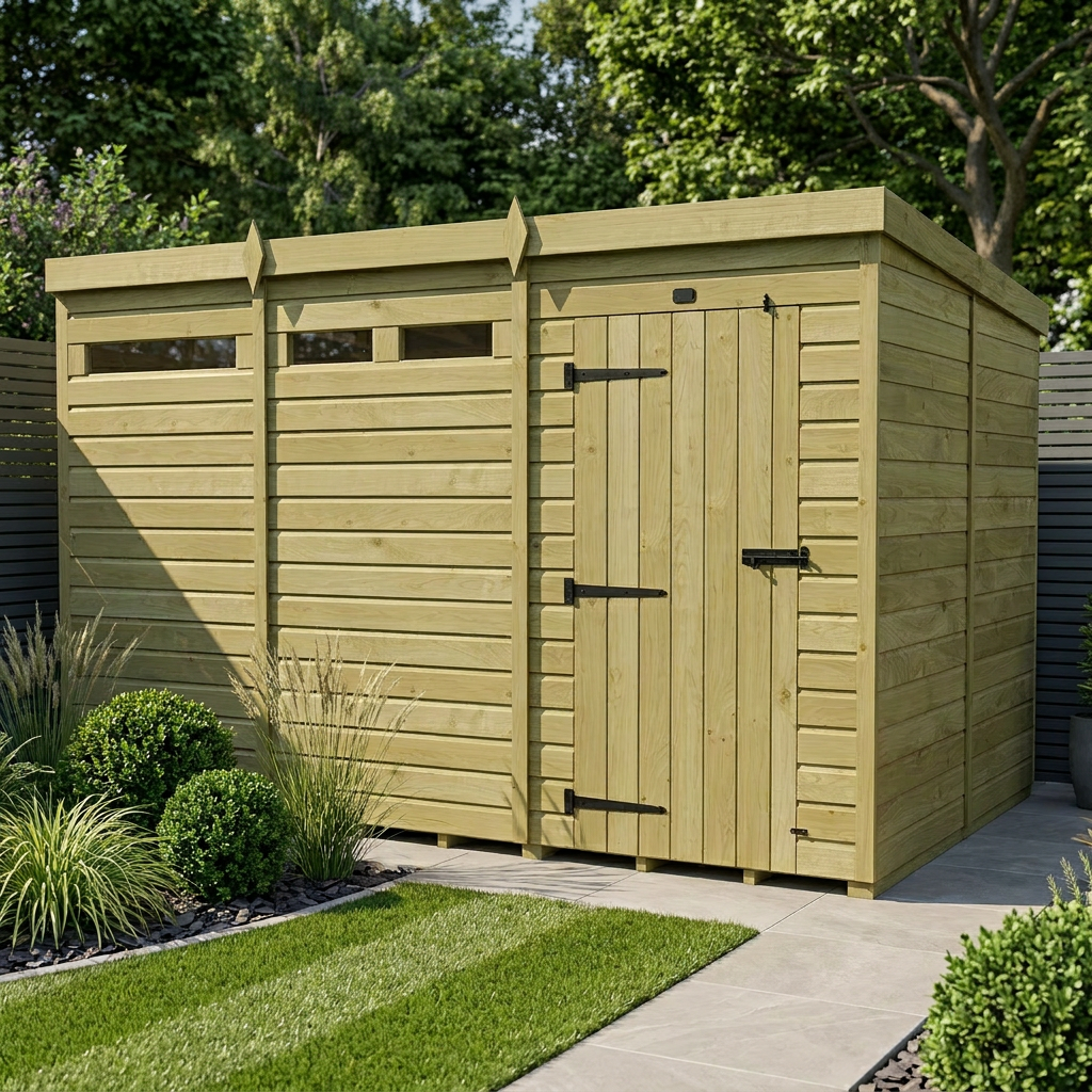 13 x 8 Security Pent Shed - view 2