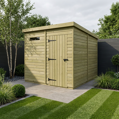 7 x 8 Security Pent Shed - view 2