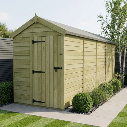 5 x 17 Apex Shed (Single Door, No Windows) - view 2