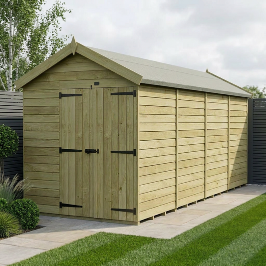 6 x 16 Apex Shed (Double Door, No Windows) - Apex Shed