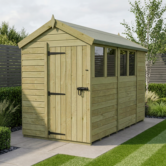 5 x 10 Apex Shed (Single Door, With Windows) - view 2
