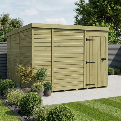 9 x 10 Pent Shed (Single Door, No Windows) - Pent Shed