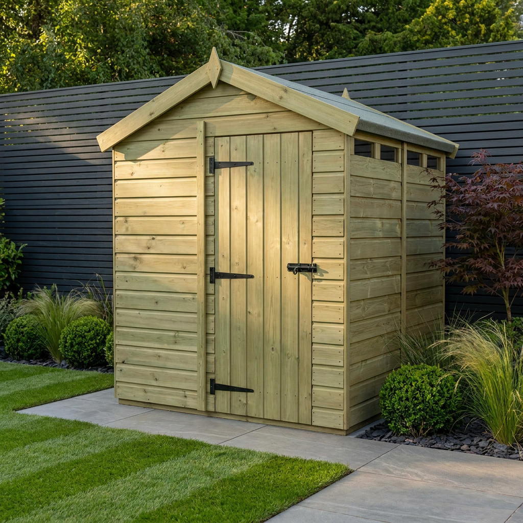 8 x 8 Apex Security Shed - view 2