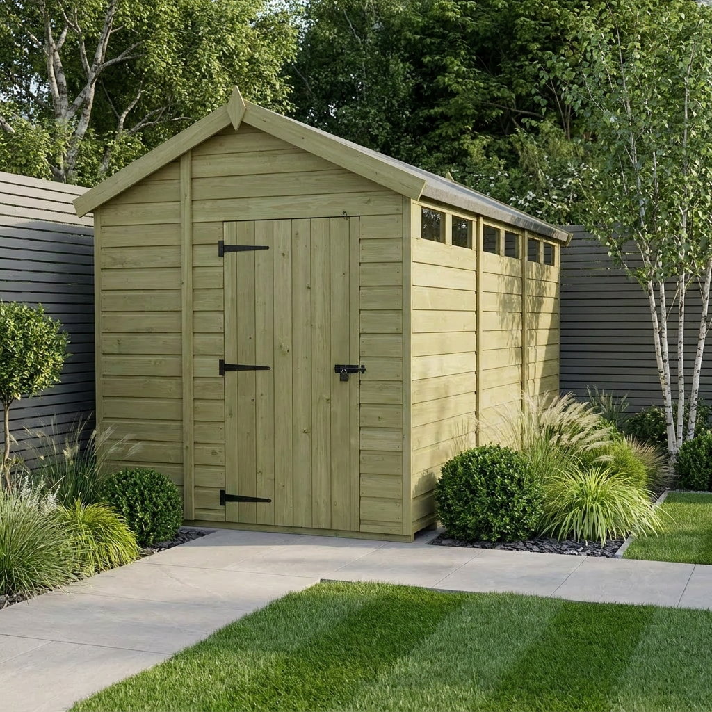 6 x 19 Apex Security Shed - view 2