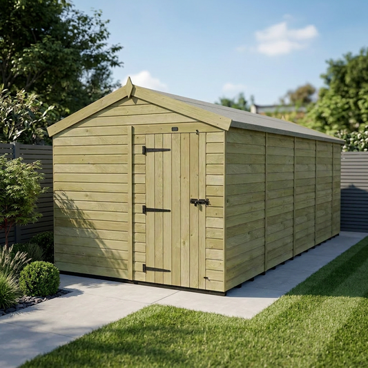 8 x 18 Apex Shed (Single Door, No Windows) - Apex Shed