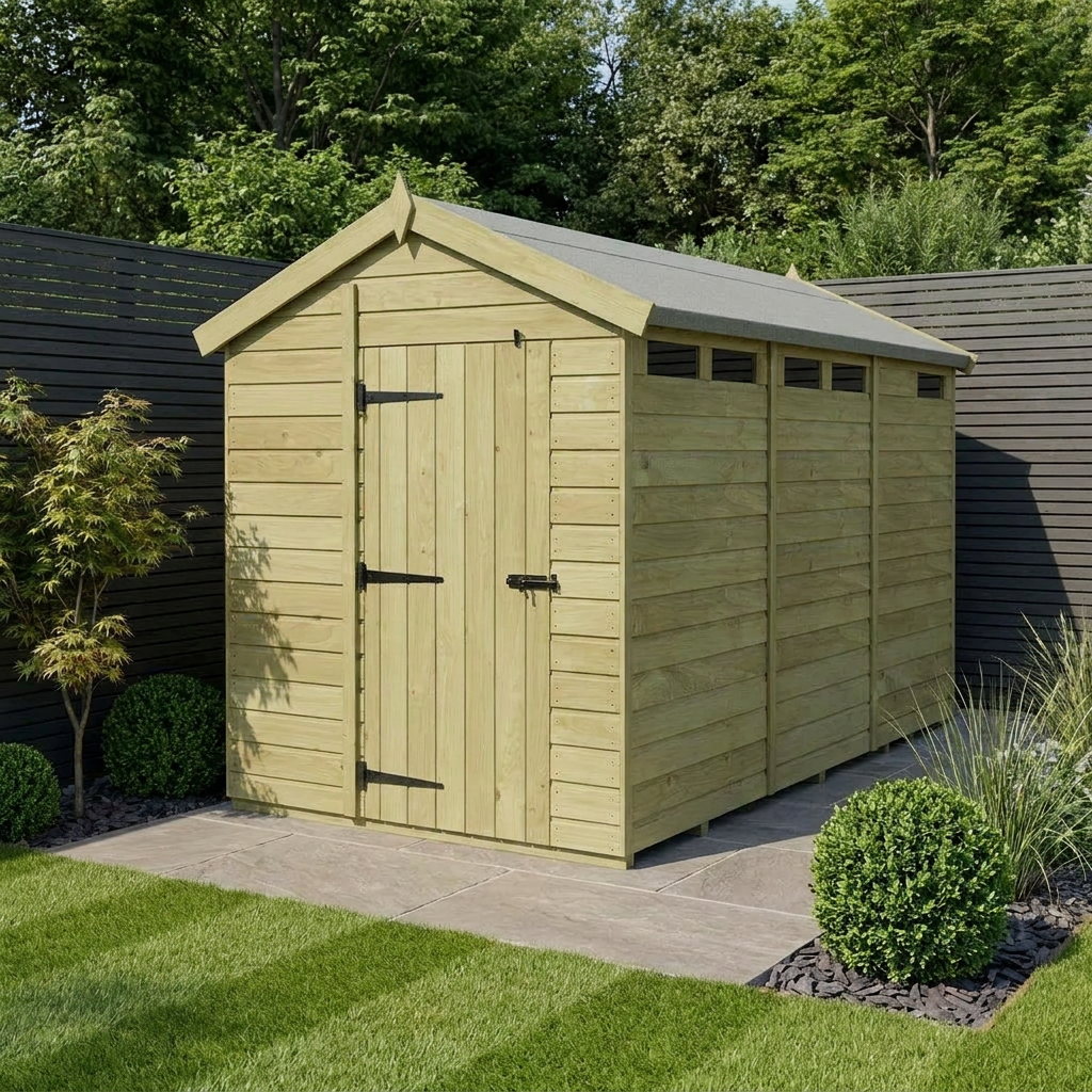 6 x 13 Apex Security Shed - view 2