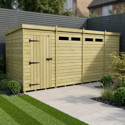 15 x 5 Security Pent Shed - Security Pent Shed