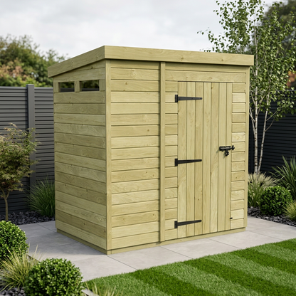 5 x 4 Security Pent Shed - view 2
