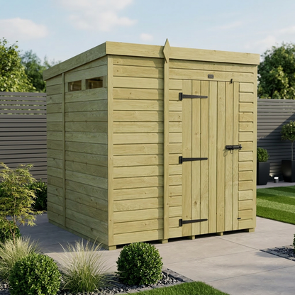 7 x 6  Security Pent Shed - Security Pent Shed