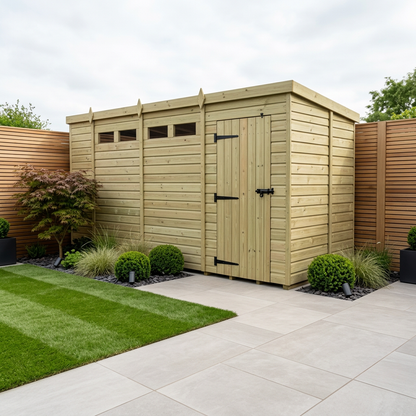 13 x 6  Security Pent Shed - Security Pent Shed