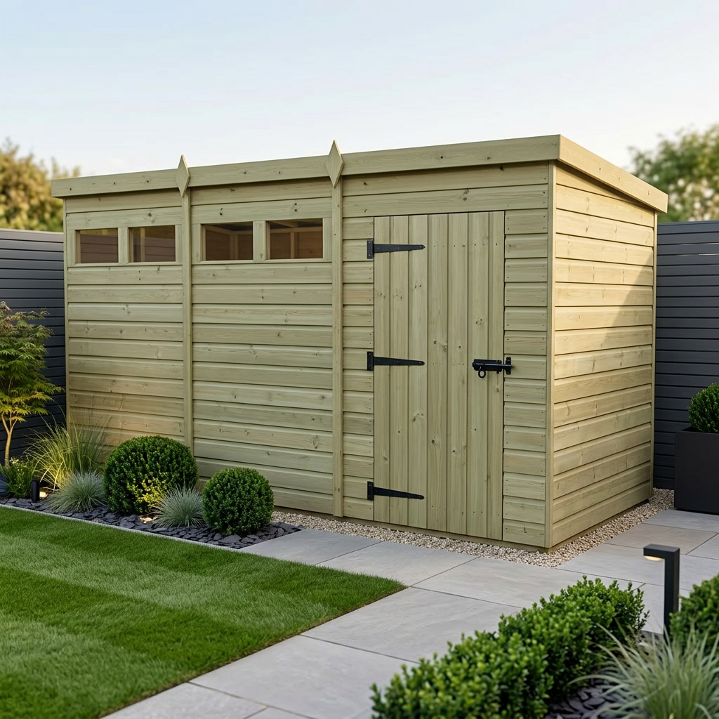 12 x 7 Security Pent Shed - Security Pent Shed