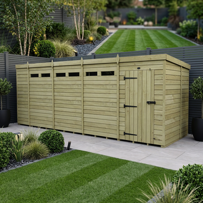 18 x 7 Security Pent Shed - Security Pent Shed
