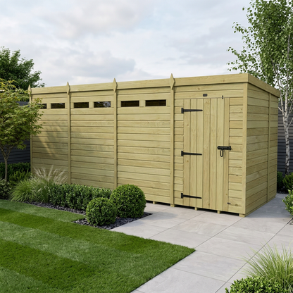 18 x 6  Security Pent Shed - view 2