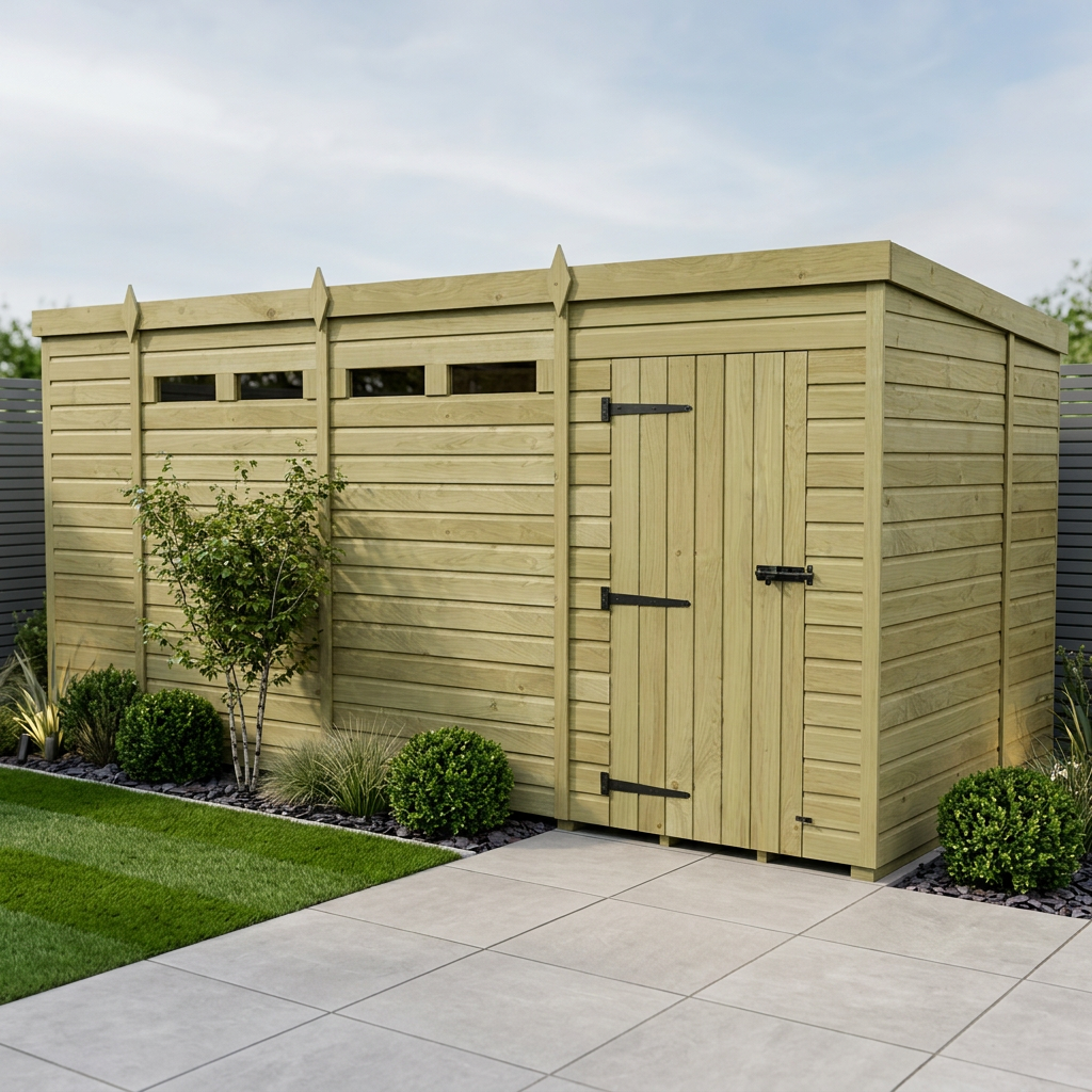 15 x 7 Security Pent Shed - view 6