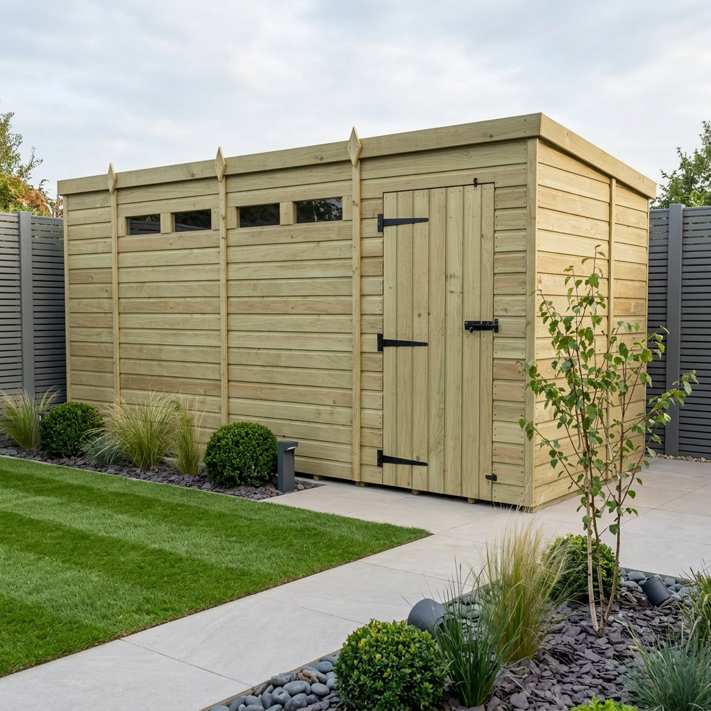 14 x 7 Security Pent Shed - view 2