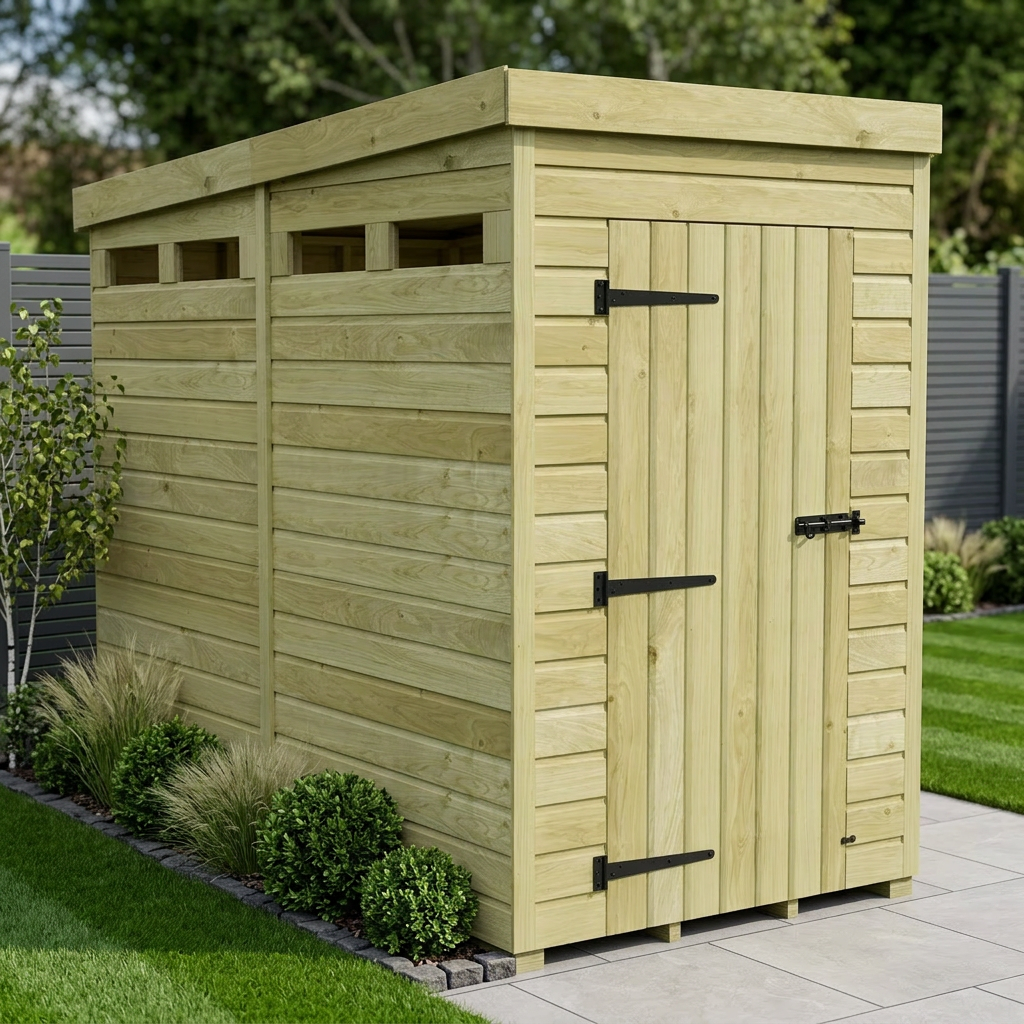 4 x 8 Security Pent Shed - Security Pent Shed