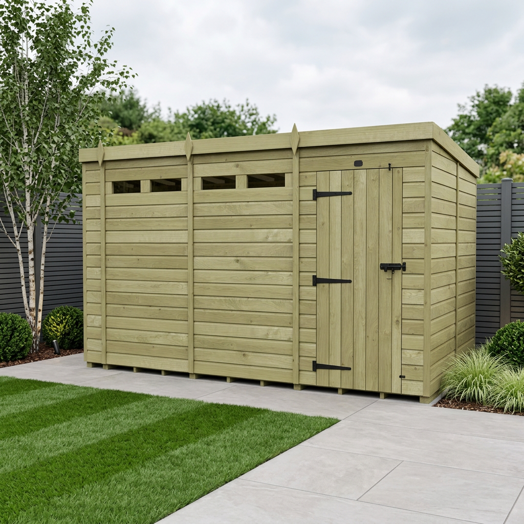 15 x 8 Security Pent Shed - Security Pent Shed