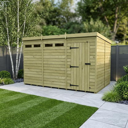 12 x 8 Security Pent Shed - view 2