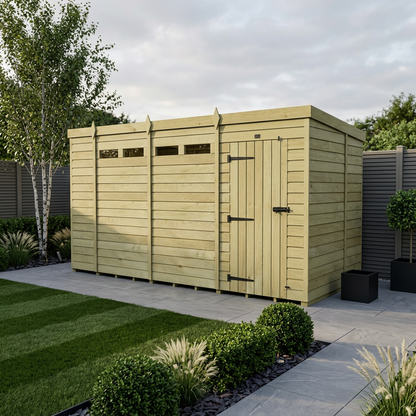 15 x 6  Security Pent Shed - view 2
