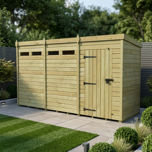 13 x 7 Security Pent Shed - Security Pent Shed