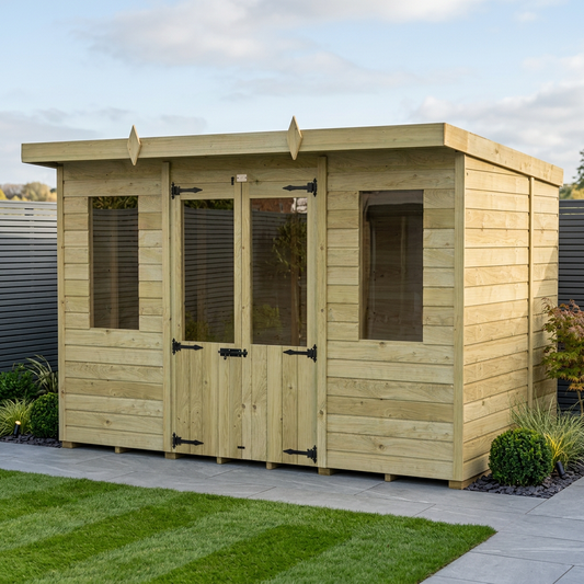 12 x 5 Pent Summer House - view 2