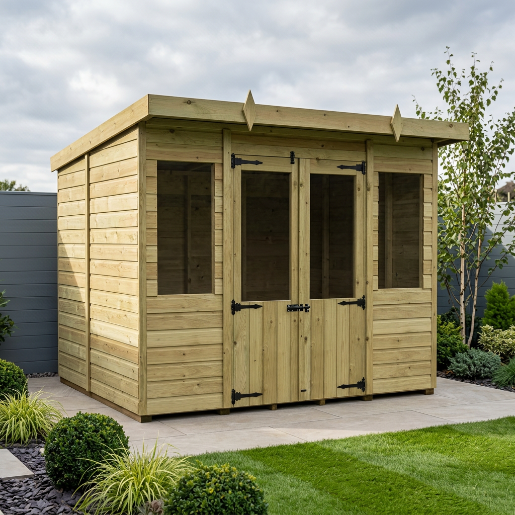 8 x 6 Pent Summer House - Pent Summer House