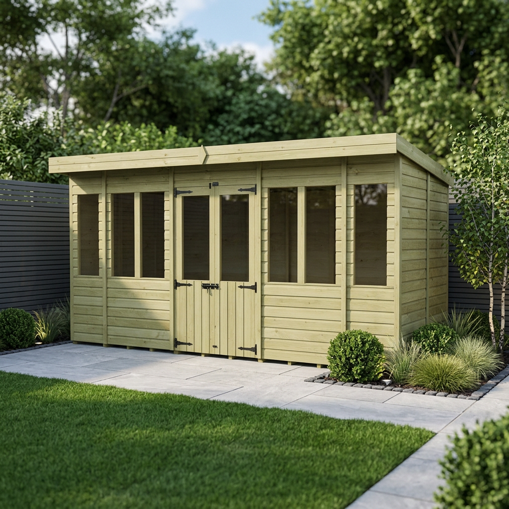 16 x 7 Pent Summer House - Pent Summer House