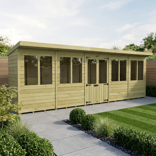 20 x 4 Pent Summer House - view 2