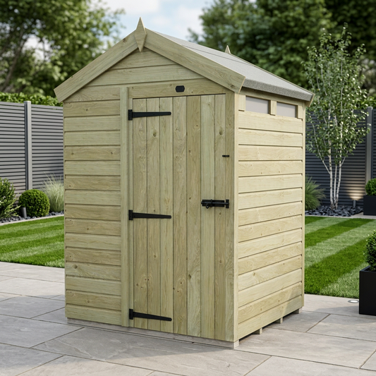4 x 5  Apex Security Shed - Security Apex Shed