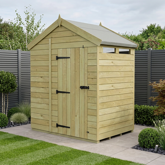 4 x 6  Apex Security Shed - Security Apex Shed