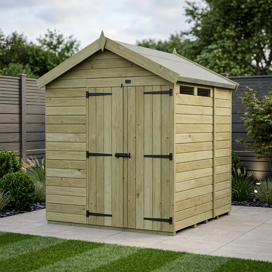 6 x 7 Apex Security Shed - Security Apex Shed