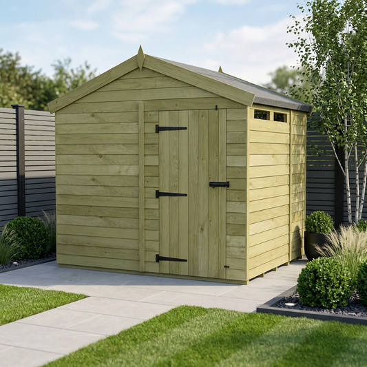 7 x 8 Apex Security Shed - Security Apex Shed